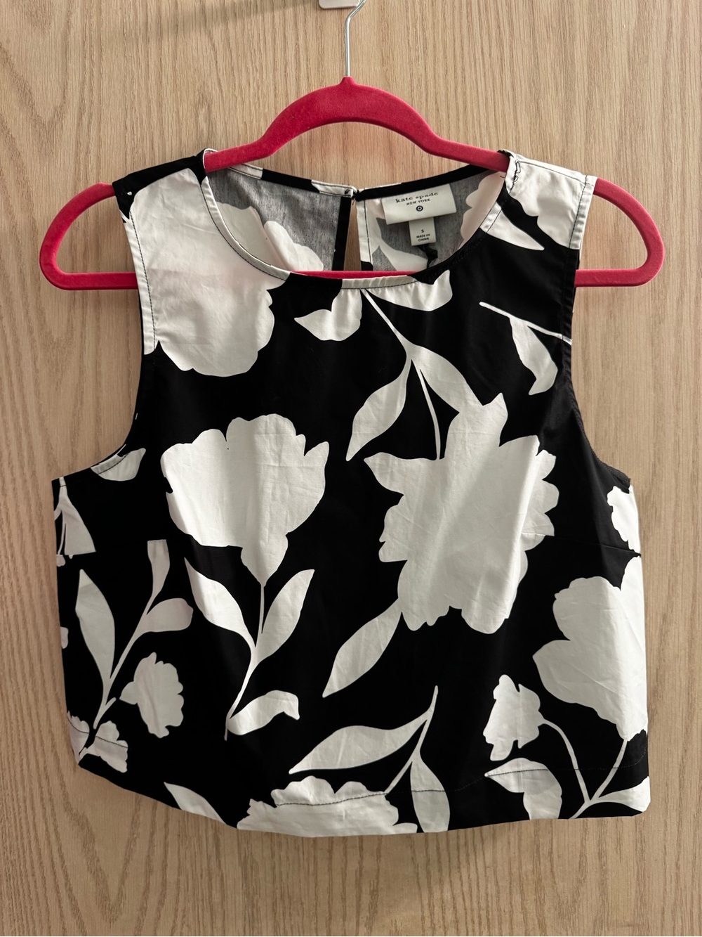 kate spade Black and White Floral Sleeveless Camisole